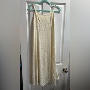NWOT Brandy Melville Cream Patterned Dress